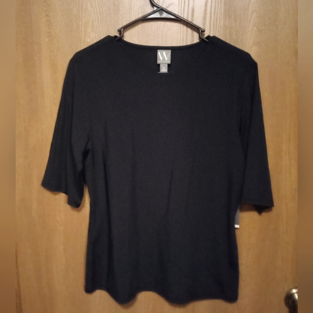 2 Worthington black size extra large tops NWT